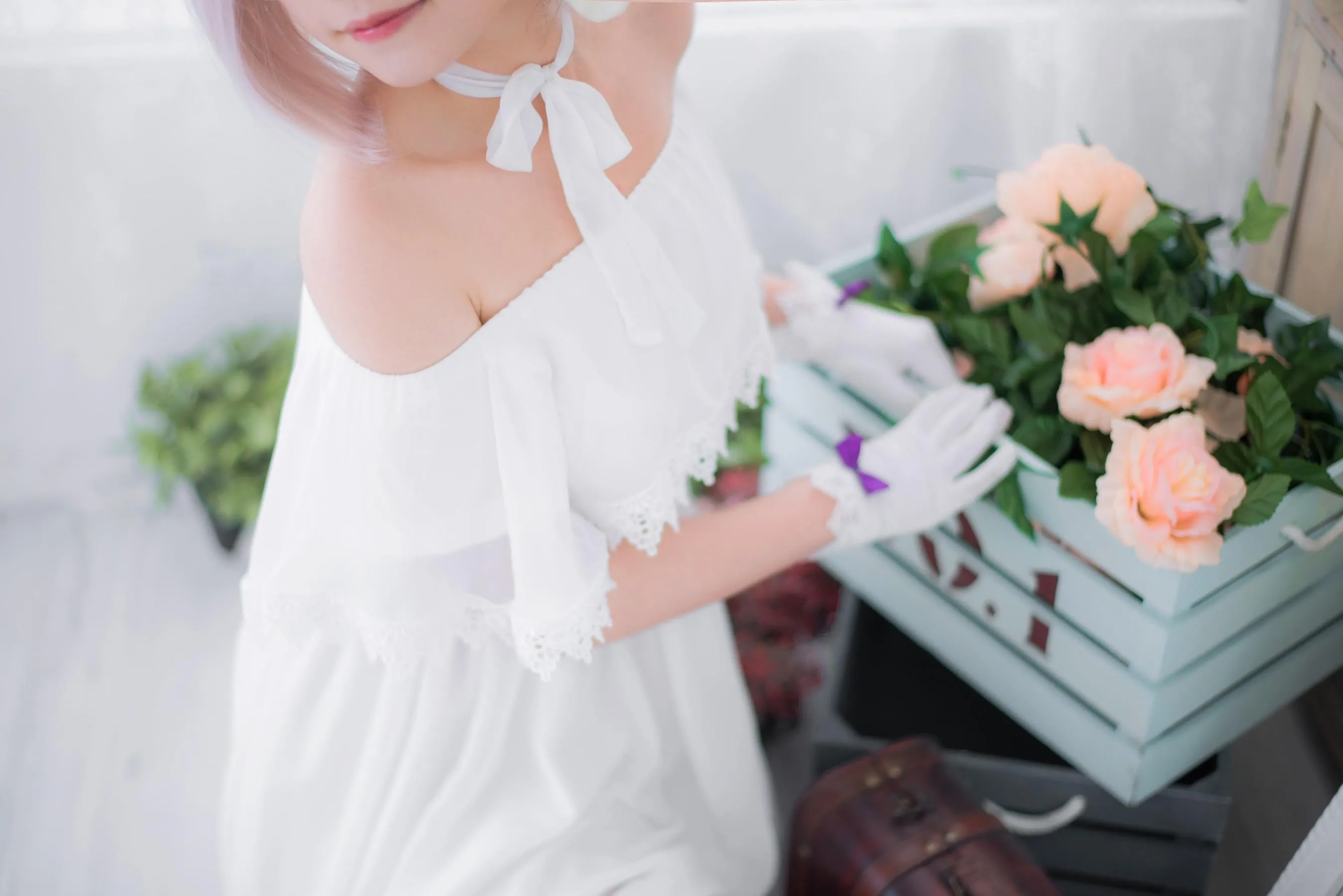 Miu只 – NO.05 Mashu White Dress [27P]插图7